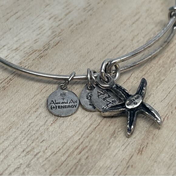 Alex and Ani Starfish Bangle Charm Bracelet - Picture 4 of 4